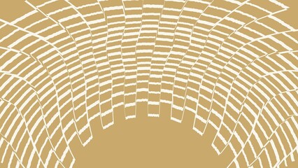 Fototapeta premium Abstract geometric radial pattern with curved lines and gradient fill vector