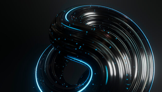 Computational Intelligence Network 3D Technology Concept