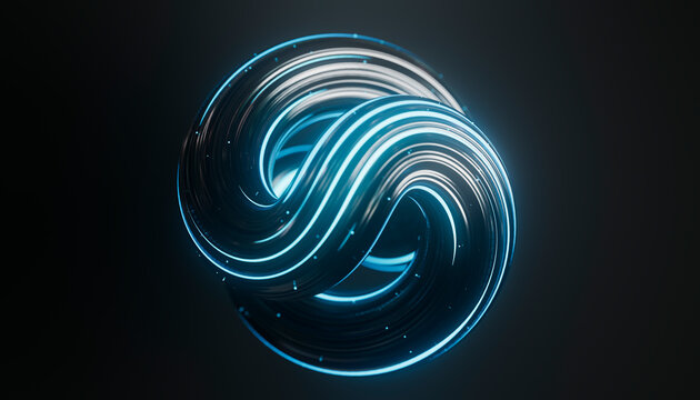 Connected Intelligence AI 3D Technology Concept