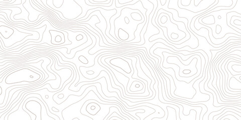 Abstract topographic map contour lines pattern background texture in minimalist white and beige with geographic lines elevation map cartography design © MD