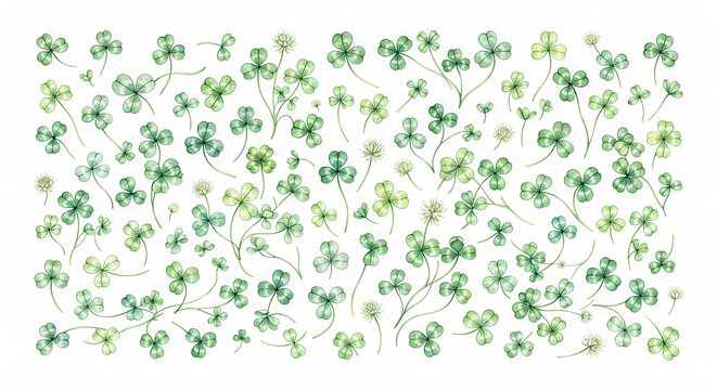 clover on white background