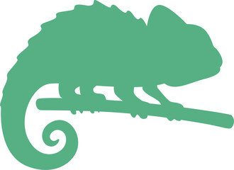 silhouette chameleon  © maridownload