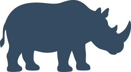 silhouette rhino © maridownload
