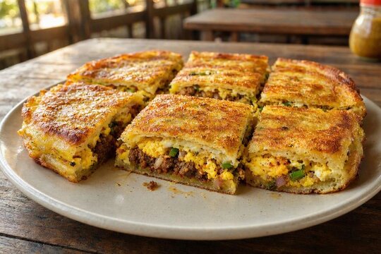 Indonesian Martabak Telur Savory Stuffed Pancake