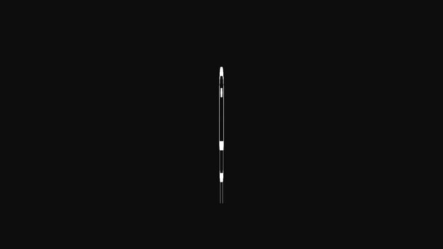 Minimalist white train carriage vector
