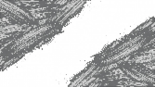 Abstract halftone dot pattern vector background with gradient radial transition effect