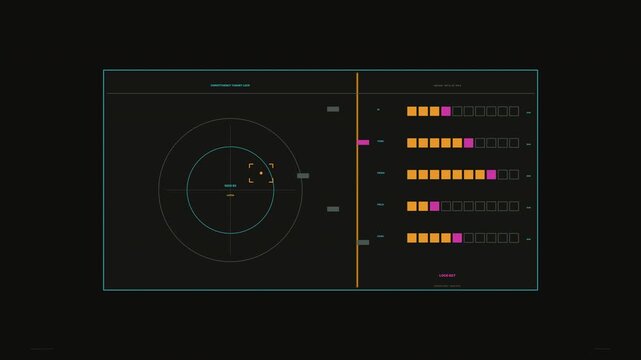 Campaign Intelligence Monitor HUD Interface Seamless Loop
