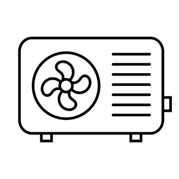 ac compressor icon editable stroke