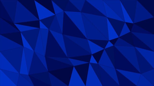 Abstract dark blue geometric background with triangle shapes and patterns
