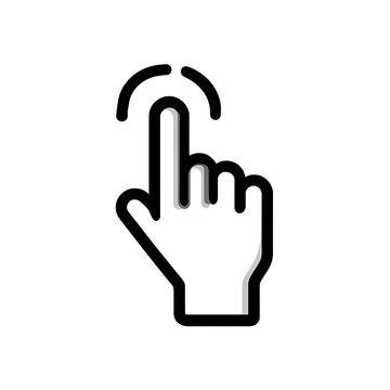 Hand pointing finger icon for selection or click action