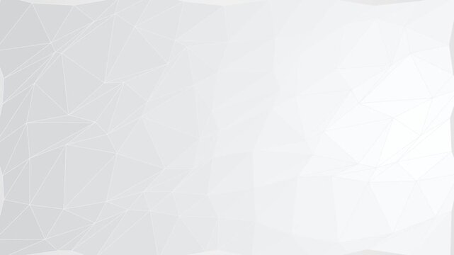 Abstract white background with subtle geometric polygon triangle patterns