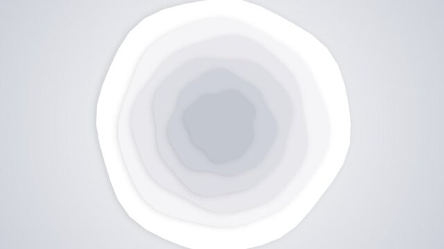 Abstract layered circles with soft grey and white gradients for design