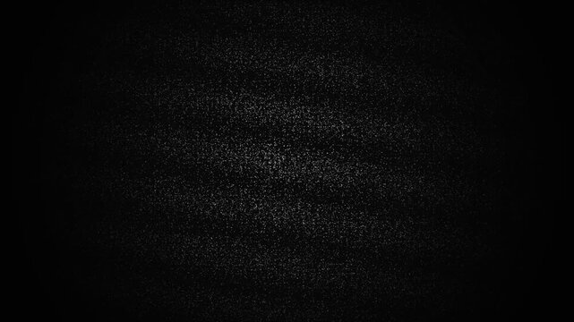 Abstract circular light pattern emerging from deep black background texture