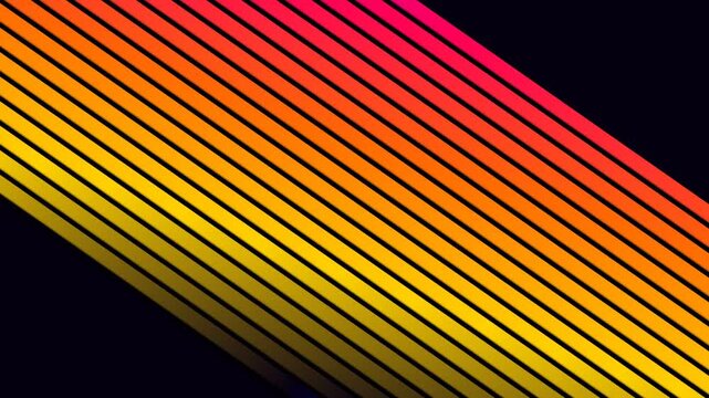 Vibrant diagonal stripes in a spectrum of warm yellow orange and pink colors