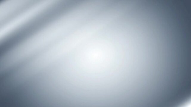 Abstract smooth silver background with diagonal light reflection and soft gradient
