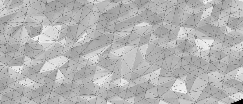 A detailed abstract background with a geometric mesh pattern, creating a futuristic texture.
