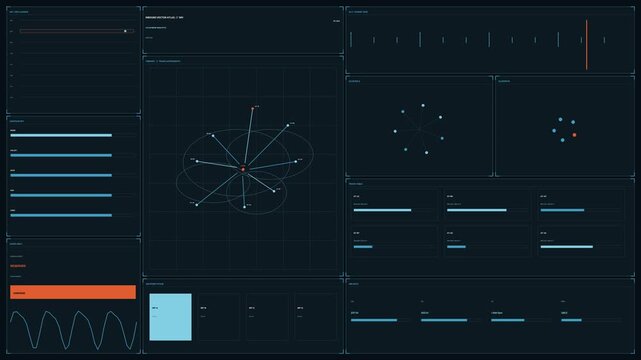 Aircraft Navigation HUD Track Map Seamless Loop
