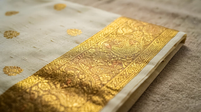 Kerala saree pallu design, kerala kasavu saree, kerala saree collections, kerala kasavu handloom, handloom kerala saree, gold zari pallu, peacock motif pallu, temple motif pallu, zari floral pallu.