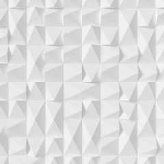Fototapeta premium Abstract Geometric White 3D Wall Texture Background Seamless Pattern Design PNG Transparent Style for Modern Minimalist Interior and Architecture Backdrop