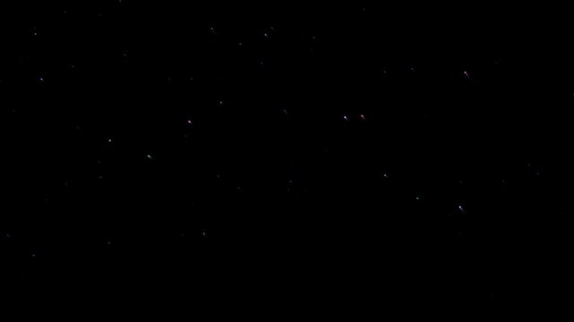 Slow Motion Explosion with Bright Fire, Light Flash and Colorful Particles on Transparent Alpha Channel Background for Dynamic Visual Effects