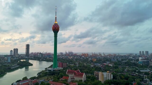 A dynamic hyperlapse capturing Colombo&rsquo;s bustling cityscape, modern skyline, waterfront and fast-moving urban life.