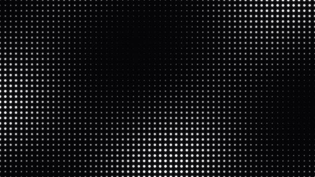 Abstract monochrome background with a structured grid of glowing white dots