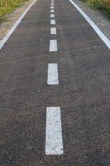 Obraz premium asphalt road with lines