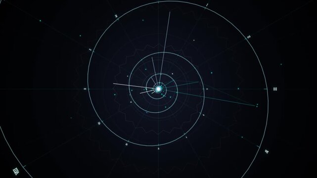 Glowing blue Time Vortex Spiral Loop Sci-Fi Space Tunnel 4K