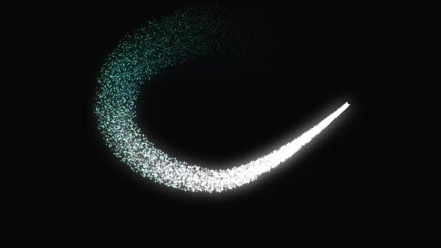 Twinkling magic star line with white glitter sparkles, glowing pixie dust burst, fairy trail particles, starlight shimmer and seamless fantasy transition on black screen background 4k