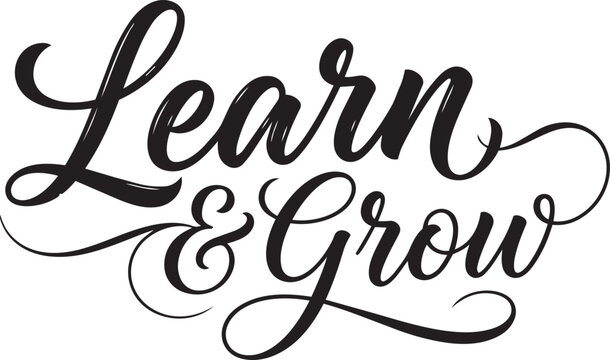 Learn and Grow Brush Lettering with Decorative Swashes