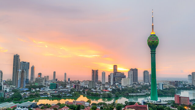 View of the Colombo city skyline
