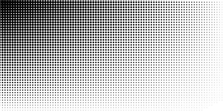 Wave halftone pattern. Halftone dots background. Vector