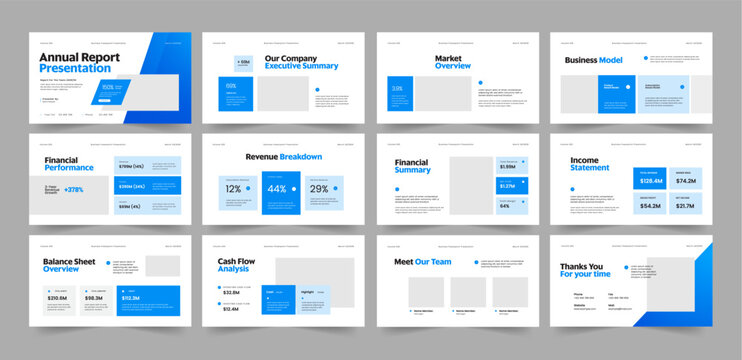 Annual Performance Presentation Layout, Annual Report Presentation Design