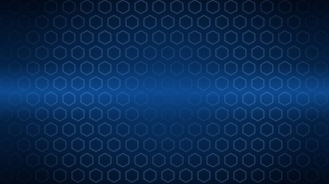 Abstract dark blue background with a subtle repeating hexagonal grid pattern