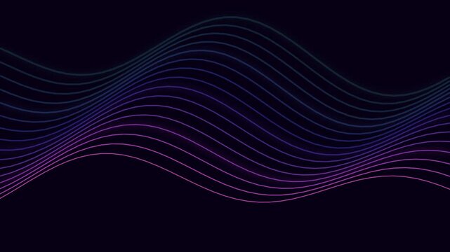 Abstract dark background with undulating lines and pixelated blue patterns