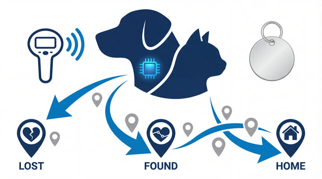 Pet care concept during animal rescue in animal shelter, detailed digital animal illustration showing animal behavior, responsible care, wellbeing, humane values, education, modern lifestyle
