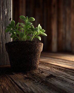 New beginnings bloom in rustic wooden light