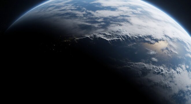 Planet earth space view