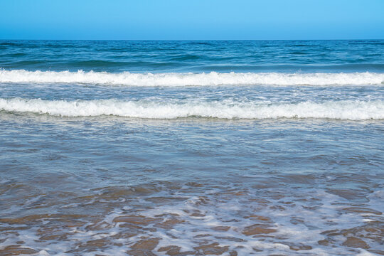 La Barrosa beach in Sancti Petri, Cadiz, Spain, in august 2026