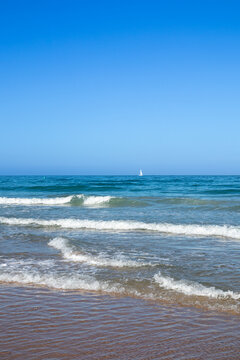 La Barrosa beach in Sancti Petri, Cadiz, Spain, in august 2026
