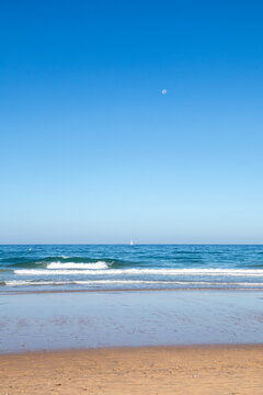 La Barrosa beach in Sancti Petri, Cadiz, Spain, in august 2026