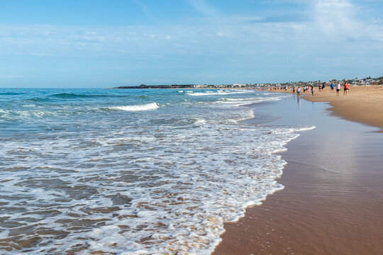 La Barrosa beach in Sancti Petri, Cadiz, Spain, in august 2026
