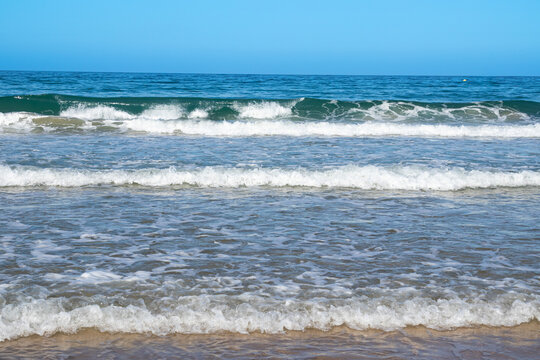 La Barrosa beach in Sancti Petri, Cadiz, Spain, in august 2026