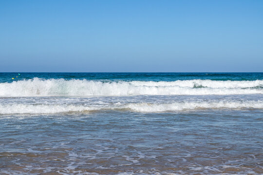 La Barrosa beach in Sancti Petri, Cadiz, Spain, in august 2026
