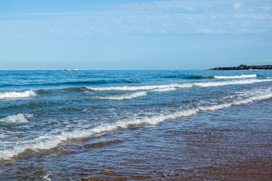 La Barrosa beach in Sancti Petri, Cadiz, Spain, in august 2026