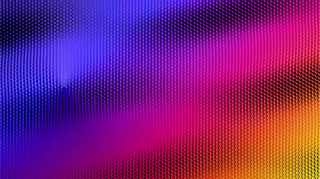 Vibrant gradient mesh motion video with flowing geometric square patterns