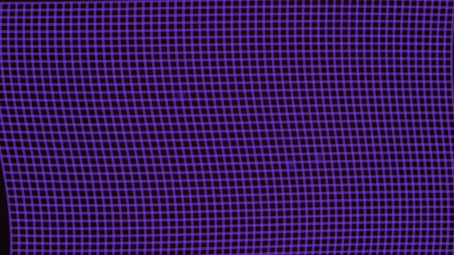Purple grid pattern background with glowing neon lines and digital mesh texture motion.