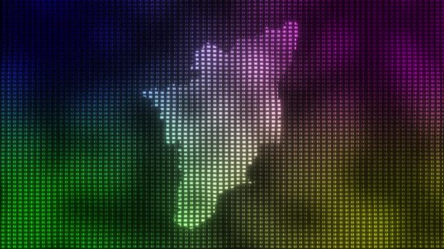 Tamil Nadu Tamilnadu Chennai Futuristic Digital Infographic Business Technology Colorful Network AI Map