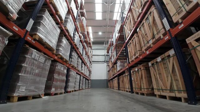 Dep&oacute;sito industrial y galp&oacute;n de f&aacute;brica, espacio de almacenamiento y log&iacute;stica en complejo industrial