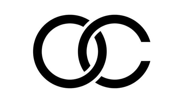 Interlocking black circles forming a CC monogram logo.
